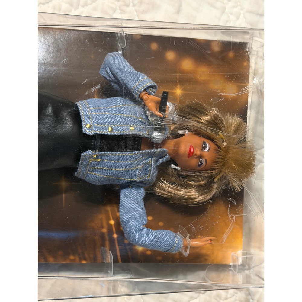 Barbie Signature Tina Turner Doll Adult OS Blue Black Rock Star Rare - Picture 3 of 16
